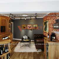 Thiết kế phòng thử rượu anh Dũng- 24b Lò Đúc